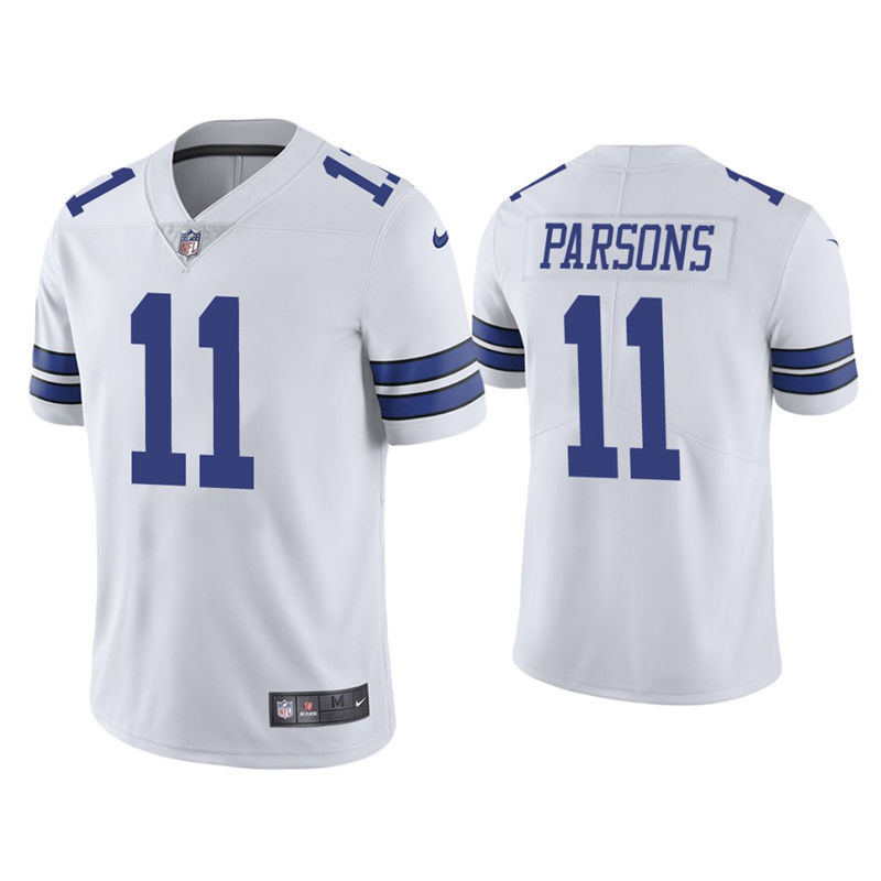 Youth Dallas Cowboys #11 Micah Parsons White Vapor Untouchable Limited Stitched Jersey Youth Dallas Cowboys #11 Micah Parsons White Vapor Untouchable Limited Stitched Jersey